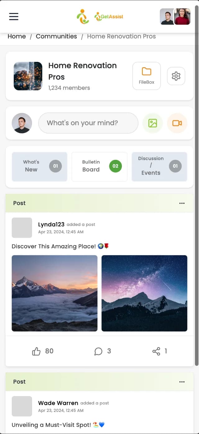 Private communities in GetAssist